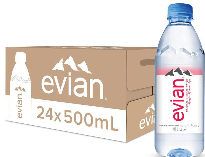 EVIAN MIENRAL WATER 24 x 500 ML