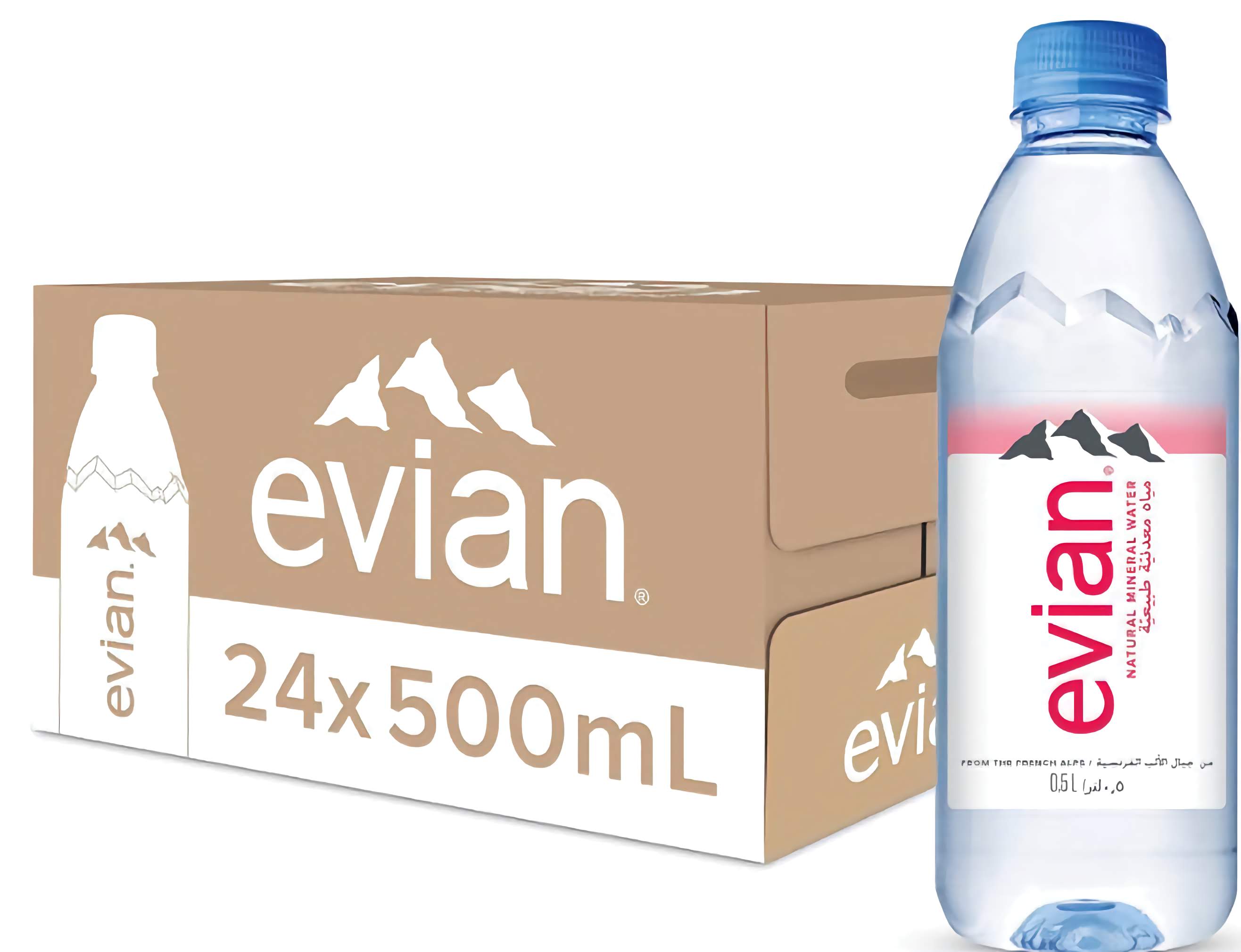 EVIAN MIENRAL WATER 24 x 500 ML